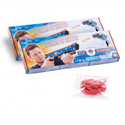 2er-Pack FlySniper - Die ultimative Fliegenflinte inkl. 20 gratis Gummibänder